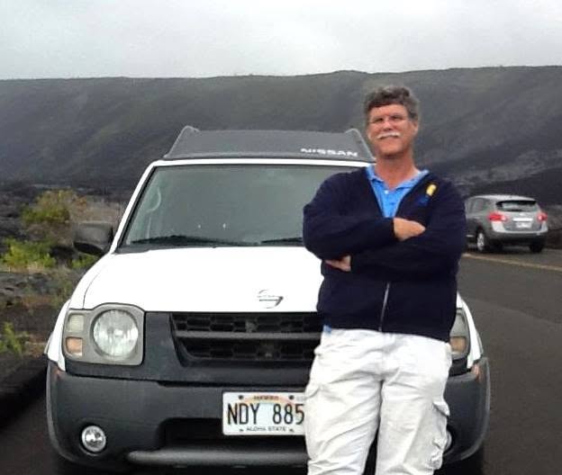 Patrick Butler at Volcanoes National Park near Kona, Hawaii