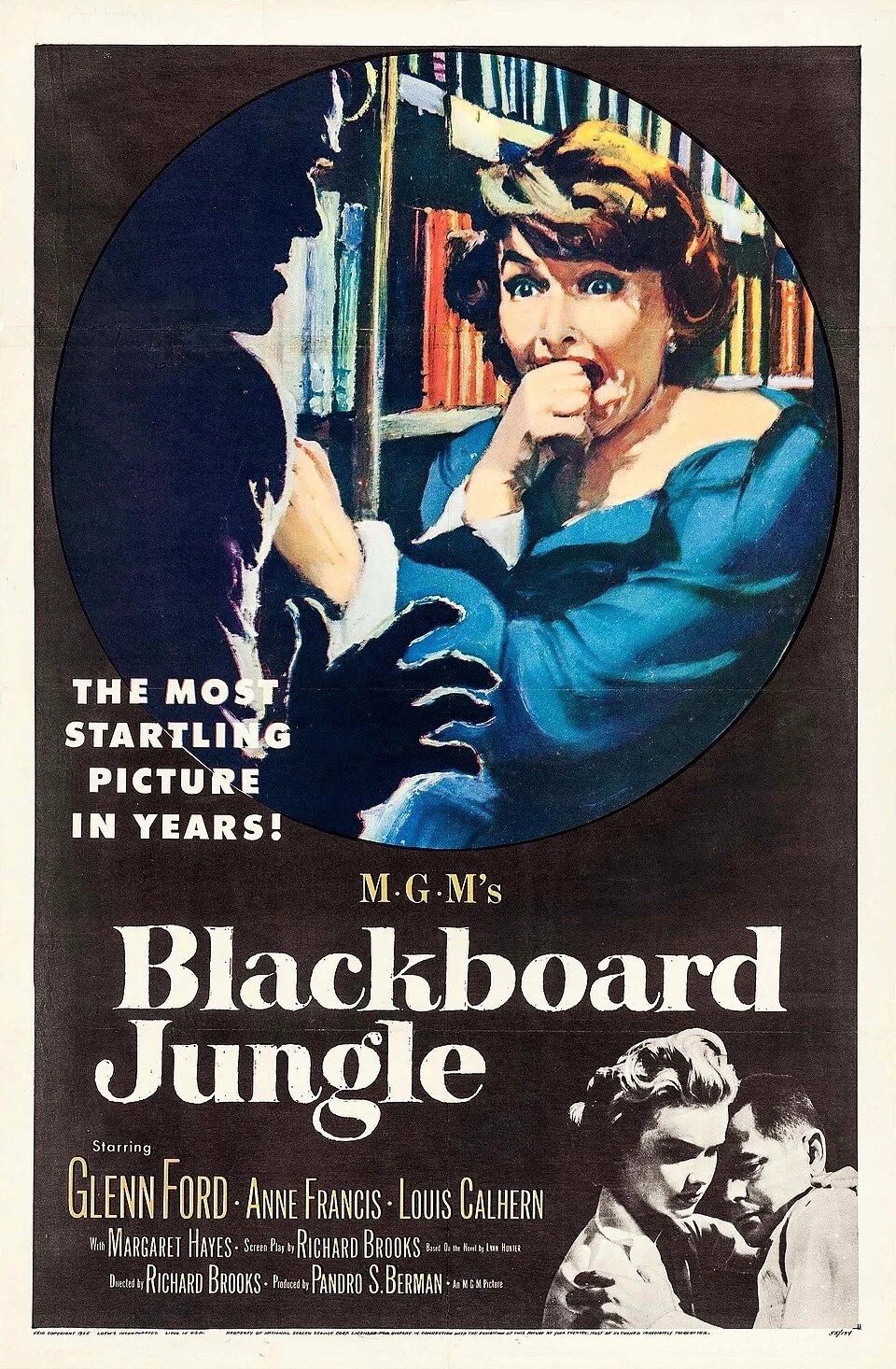 Theatrical poster for Blackboard Jungle