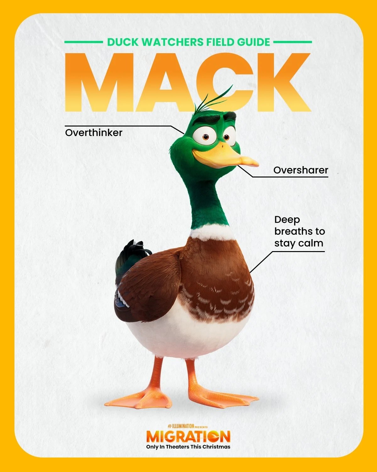 Field-guide campaign poster for Migration
