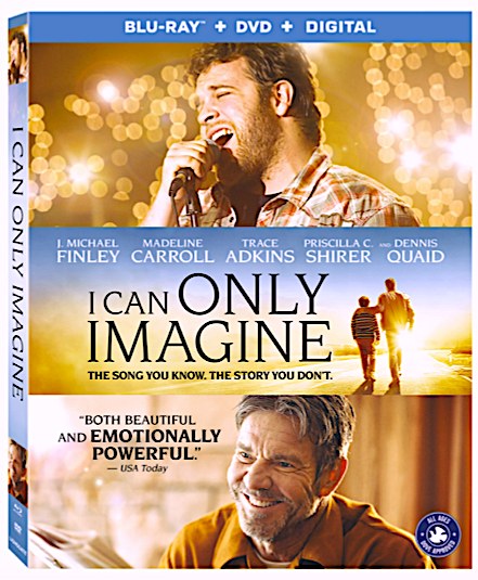 Reviewer supplied image: Blu-ray, DVD and Digital cover for I Can Only Imagine