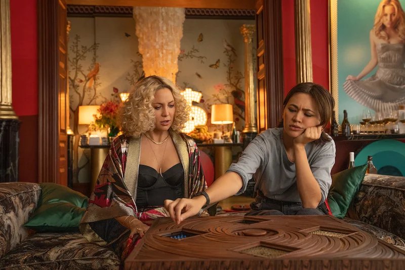 Official film still — Birdie Jay and Andi Brand for Glass Onion: A Knives Out Mystery