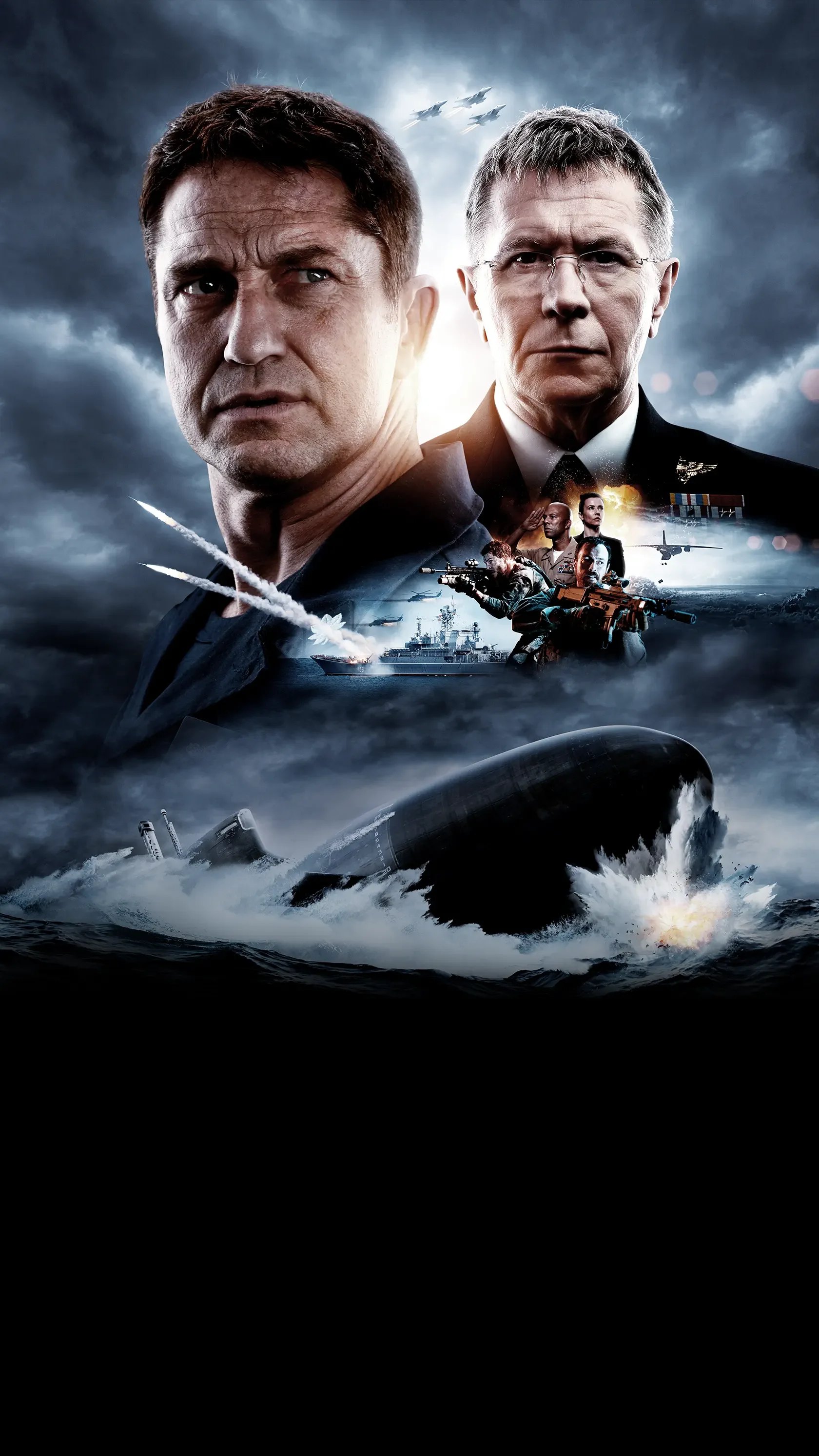 Apple TV portrait artwork — Captain Glass and Admiral Donnegan for Hunter Killer