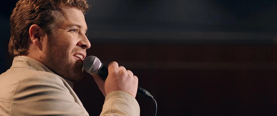 Official film still: Bart Millard performing for I Can Only Imagine