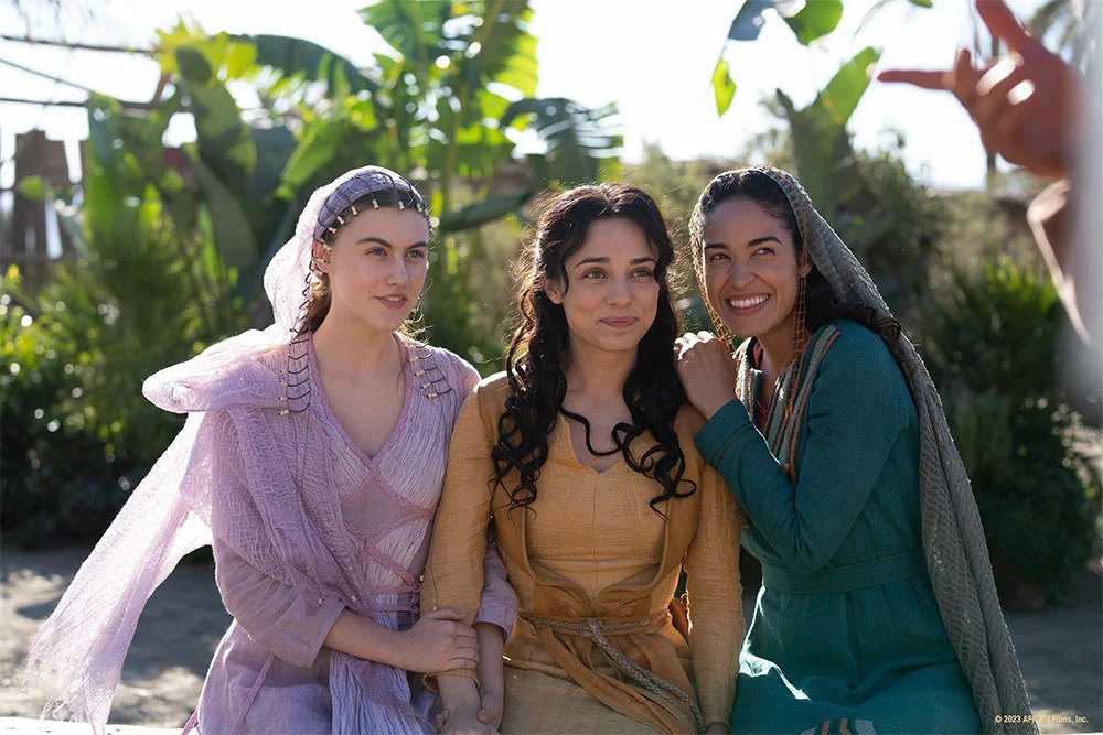 Official film still — Mary with family for Journey to Bethlehem