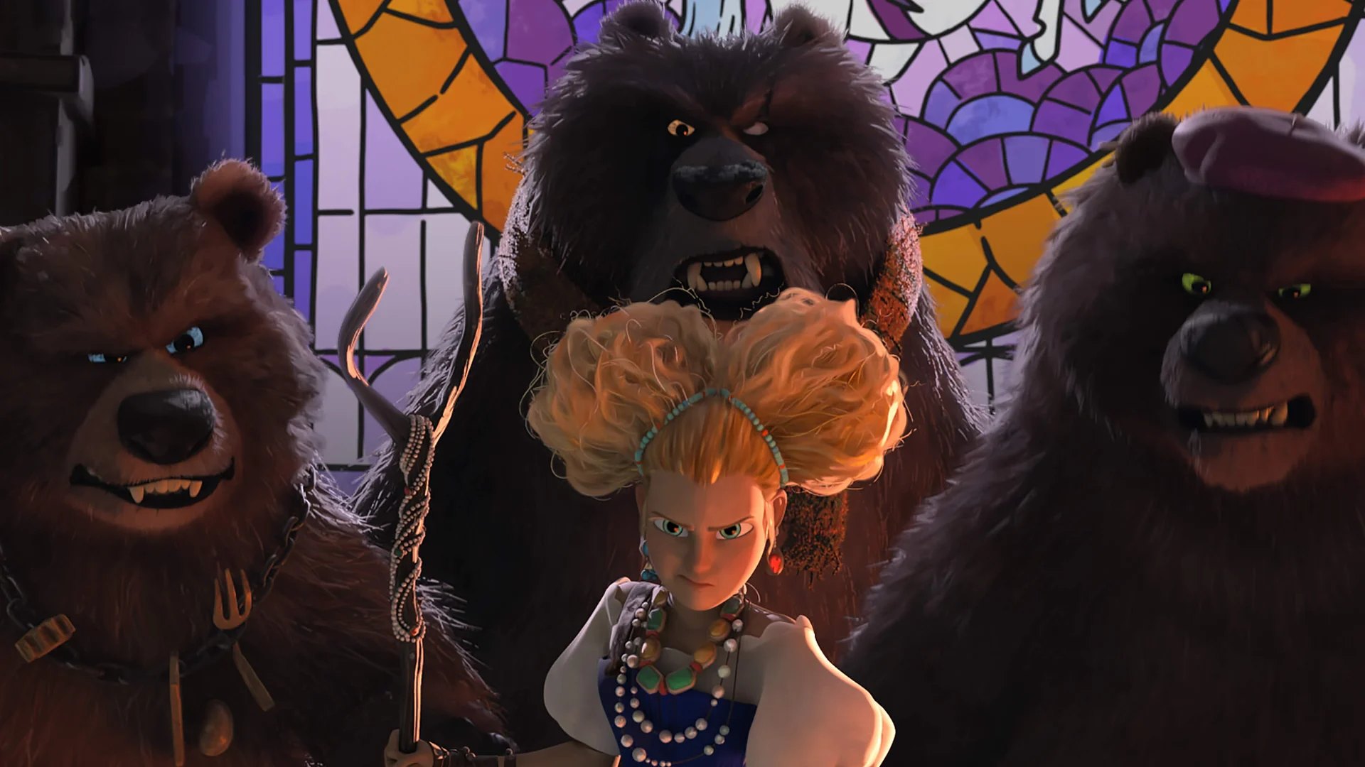 Official DreamWorks film-gallery still — Goldilocks and the Three Bears for Puss in Boots: The Last Wish