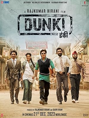 Dunki Movie Download Free Hindi  2023 HDPrint 720p – 480p |  Card