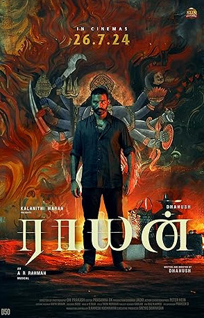 Raayan Movie Download Free Hindi  2024 HDPrint 1080p – 720p – 480p |  Card
